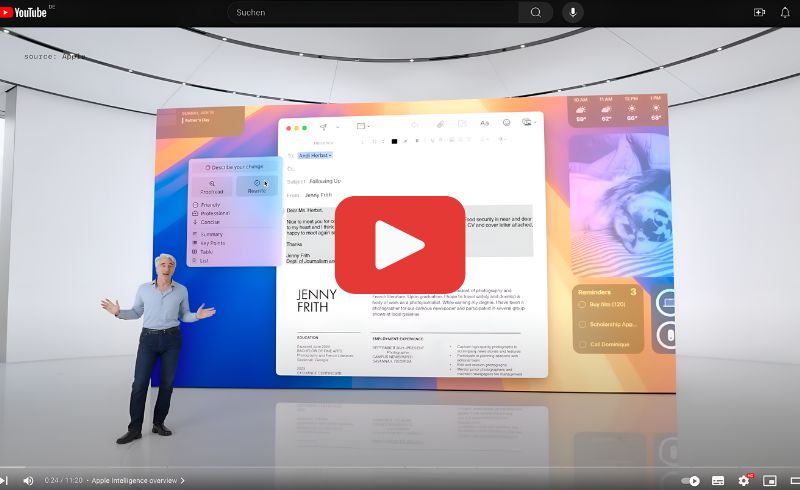 Apple kündigt KI-Funktionen an
