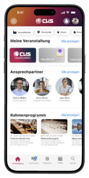 Dashboard für Aussteller | CVS Event-App