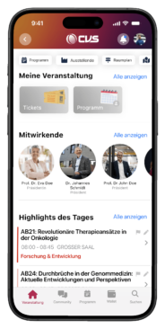 Dashboard für Teilnehmende | Event-App