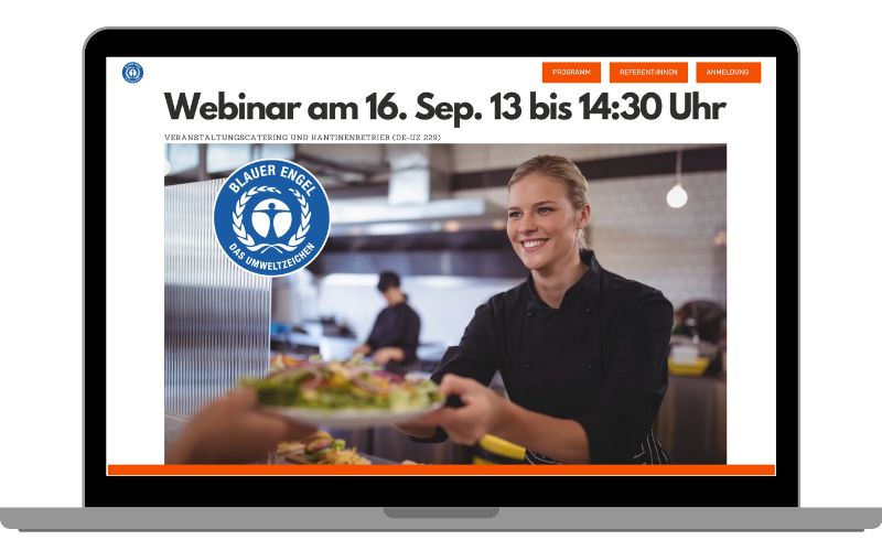 Blauer Engel für Catering | Webinar